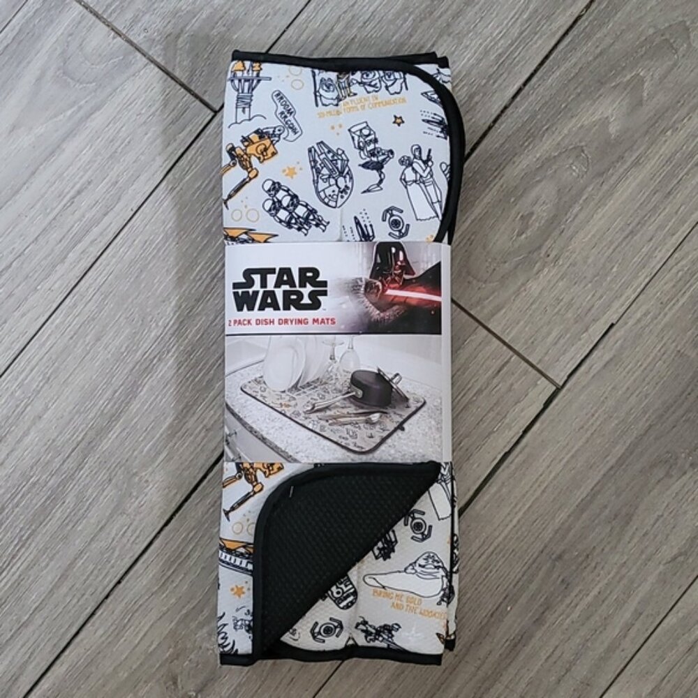 Return of the Jedi 2-Pack Dish Drying Mat Luke Skywalker - DISNEY - NWT